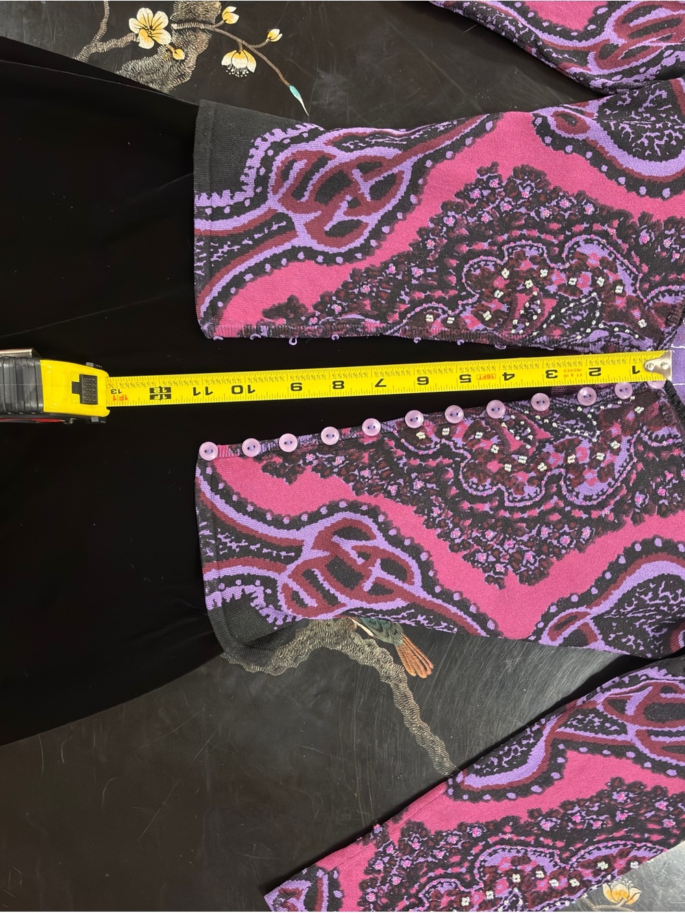 Betsey Johnson Black Slip Dress with Pink & Purple Lace Accent - Picture 10 of 16